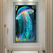 Load image into Gallery viewer, Jellyfish Glass Painting 40*70CM(Canvas) Full Round Drill Diamond Painting
