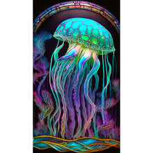 Load image into Gallery viewer, Jellyfish Glass Painting 40*70CM(Canvas) Full Round Drill Diamond Painting
