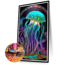 Load image into Gallery viewer, Jellyfish Glass Painting 40*70CM(Canvas) Full Round Drill Diamond Painting
