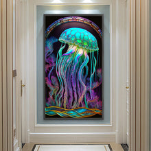 Load image into Gallery viewer, Jellyfish Glass Painting 40*70CM(Canvas) Full Round Drill Diamond Painting
