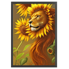 Load image into Gallery viewer, Lion Sunflower (40*60CM) 11CT 3 Stamped Cross Stitch
