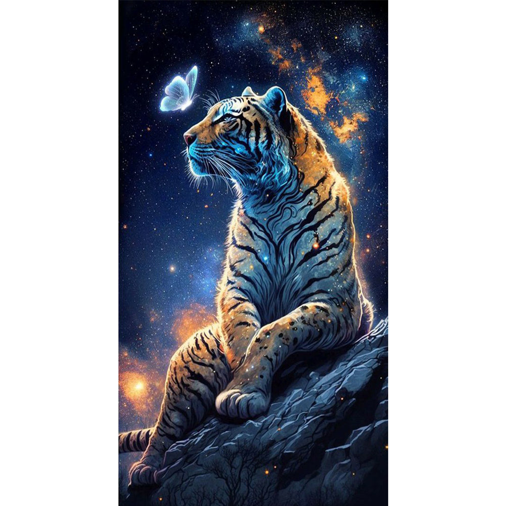 Tiger Butterfly (40*70CM) 11CT 3 Stamped Cross Stitch