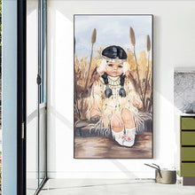 Load image into Gallery viewer, Little Girl 40*70CM(Canvas) Full Round Drill Diamond Painting
