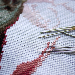 5pcs 11CT Cotton Aida Cloth DIY Cross Stitch Count Embroidery Fabric (30x30cm)