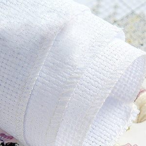 5pcs 11CT Cotton Aida Cloth DIY Cross Stitch Count Embroidery Fabric (30x30cm)