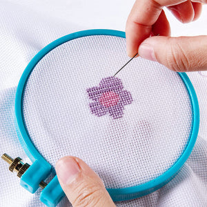 3pcs 11CT Cotton Aida Cloth DIY Cross Stitch Count Embroidery Fabric (40x40cm)