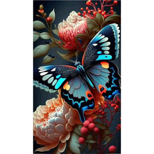 Load image into Gallery viewer, Butterfly 40*70CM(Canvas) Full Round Drill Diamond Painting
