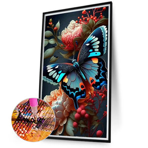 Butterfly 40*70CM(Canvas) Full Round Drill Diamond Painting