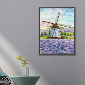 Lavender Pinwheel 40*60CM(Canvas) Full Round Drill Diamond Painting