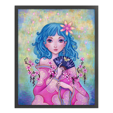 Load image into Gallery viewer, Girl Artwork (40*50CM) 11CT 3 Stamped Cross Stitch
