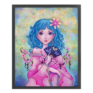 Girl Artwork (40*50CM) 11CT 3 Stamped Cross Stitch