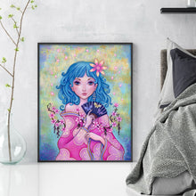 Load image into Gallery viewer, Girl Artwork (40*50CM) 11CT 3 Stamped Cross Stitch
