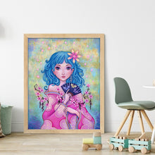 Load image into Gallery viewer, Girl Artwork (40*50CM) 11CT 3 Stamped Cross Stitch
