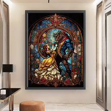 Load image into Gallery viewer, Stain Glass Cartoon (50*65CM) 11CT 3 Stamped Cross Stitch
