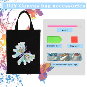 DIY Eco-friendly Bag Large Capacity Butterfly Fashion Pocket Tote (ST002)