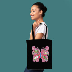 DIY Eco-friendly Bag Large Capacity Butterfly Fashion Pocket Tote (ST003)