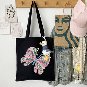 DIY Eco-friendly Bag Large Capacity Butterfly Fashion Pocket Tote (ST004)