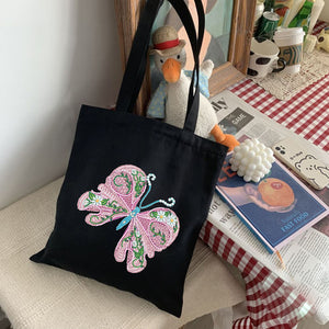 DIY Eco-friendly Bag Large Capacity Butterfly Fashion Pocket Tote (ST004)