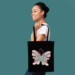 DIY Eco-friendly Bag Large Capacity Butterfly Fashion Pocket Tote (ST006)