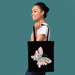 DIY Eco-friendly Bag Large Capacity Butterfly Fashion Pocket Tote (ST007)