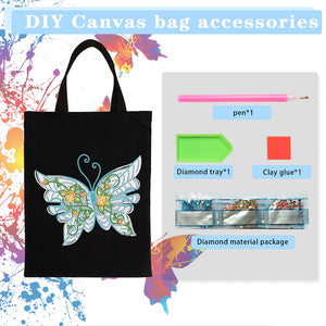 DIY Eco-friendly Bag Large Capacity Butterfly Fashion Pocket Tote (ST010)