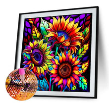 Load image into Gallery viewer, Three Sunflowers 30*30CM(Canvas) Full Square Drill Diamond Painting
