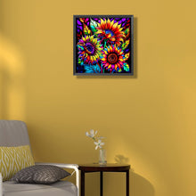 Load image into Gallery viewer, Three Sunflowers 30*30CM(Canvas) Full Square Drill Diamond Painting
