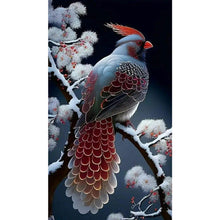 Load image into Gallery viewer, Snow Branch Sparrow 45*80CM(Canvas) Full Round Drill Diamond Painting
