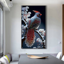 Load image into Gallery viewer, Snow Branch Sparrow 45*80CM(Canvas) Full Round Drill Diamond Painting
