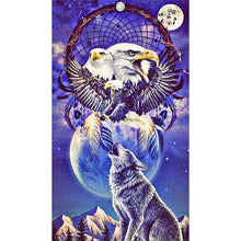 Load image into Gallery viewer, Eagle And Wolf 40*70CM(Canvas) Full Round Drill Diamond Painting
