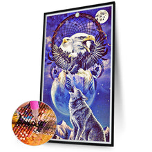 Load image into Gallery viewer, Eagle And Wolf 40*70CM(Canvas) Full Round Drill Diamond Painting
