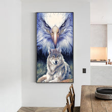 Load image into Gallery viewer, Eagle And Wolf 40*70CM(Canvas) Full Round Drill Diamond Painting
