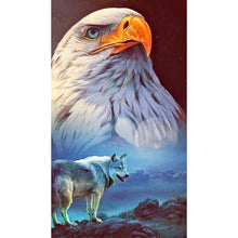 Load image into Gallery viewer, Eagle And Wolf 40*70CM(Canvas) Full Round Drill Diamond Painting
