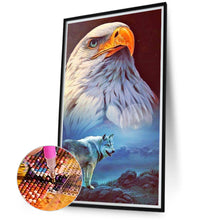 Load image into Gallery viewer, Eagle And Wolf 40*70CM(Canvas) Full Round Drill Diamond Painting
