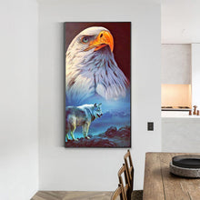 Load image into Gallery viewer, Eagle And Wolf 40*70CM(Canvas) Full Round Drill Diamond Painting
