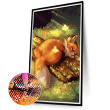 Load image into Gallery viewer, Resting Fox 40*70CM(Canvas) Full Round Drill Diamond Painting
