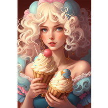 Load image into Gallery viewer, Girl (45*65CM) 11CT 3 Stamped Cross Stitch
