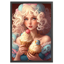 Load image into Gallery viewer, Girl (45*65CM) 11CT 3 Stamped Cross Stitch
