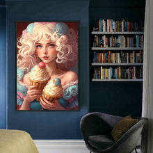 Load image into Gallery viewer, Girl (45*65CM) 11CT 3 Stamped Cross Stitch
