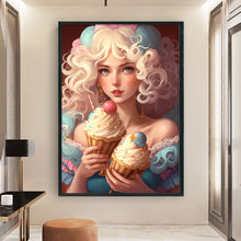 Load image into Gallery viewer, Girl (45*65CM) 11CT 3 Stamped Cross Stitch
