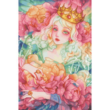 Load image into Gallery viewer, Queen Flower (61*87CM) 11CT 3 Stamped Cross Stitch
