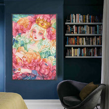 Load image into Gallery viewer, Queen Flower (61*87CM) 11CT 3 Stamped Cross Stitch
