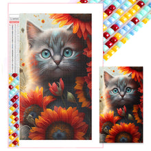 Load image into Gallery viewer, Sunflower Cat 40*70CM(Picture) Full Square Drill Diamond Painting
