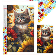 Load image into Gallery viewer, Sunflower Cat 40*70CM(Picture) Full Square Drill Diamond Painting
