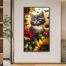 Load image into Gallery viewer, Sunflower Cat 40*70CM(Picture) Full Square Drill Diamond Painting
