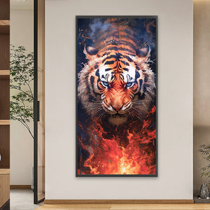 Tiger 50X100CM(Picture) Full Square Drill Diamond Painting