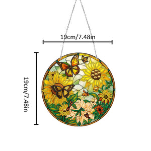 Butterfly/Animals Diamond Dots Art Cute Home Garden Decoration(Butterfly Garden)