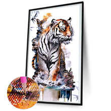 Load image into Gallery viewer, Tiger 45*80CM(Canvas) Full Round Drill Diamond Painting
