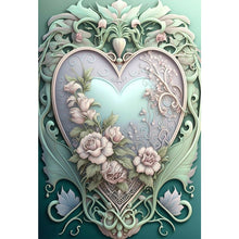 Load image into Gallery viewer, Love Flower Frame 50*70CM(Canvas) Full Round Drill Diamond Painting
