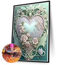 Load image into Gallery viewer, Love Flower Frame 50*70CM(Canvas) Full Round Drill Diamond Painting
